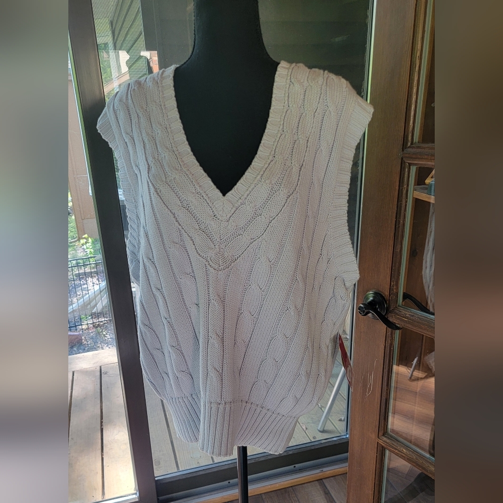 Vintage 90's Liz Clairborn Sweater Vest Size L NWT